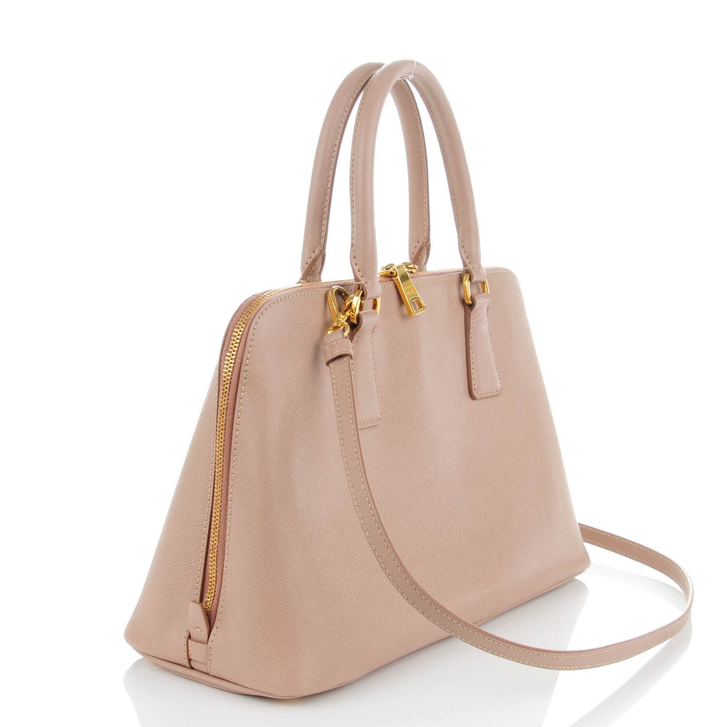Saffiano Lux Medium Promenade Tote Cammeo