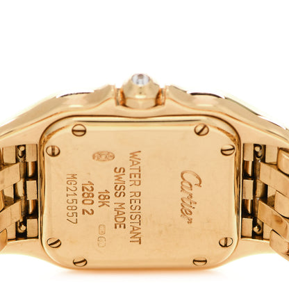 Cartier 18K Yellow Gold Diamond 22mm Panthere Quartz Watch 4 of 4