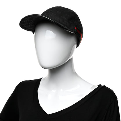 Gucci Monogram Web Baseball Hat XL Black 2 of 9