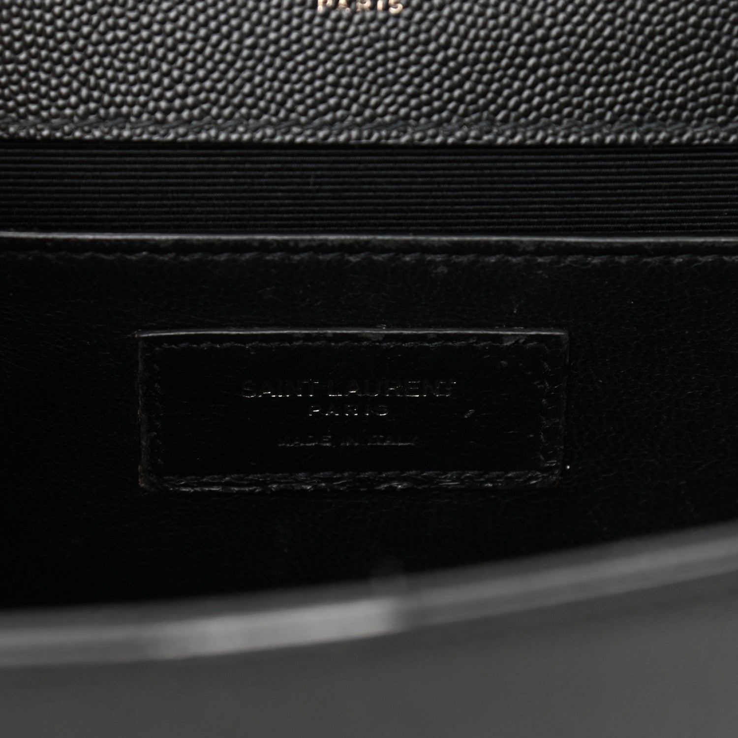 Saint Laurent Grain De Poudre Medium Classic Monogram Kate Satchel Black 7 of 12