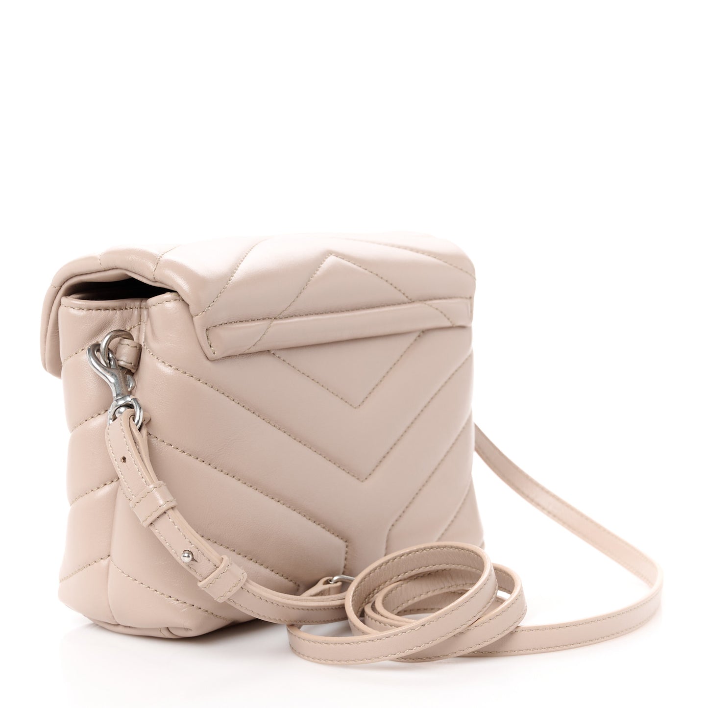 Calfskin Y Quilted Monogram Toy Loulou Crossbody Bag Light Natural