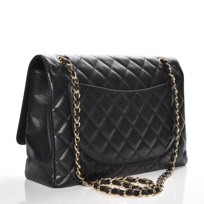 Chanel Caviar Quilted Maxi Single Flap Black 4 of 8