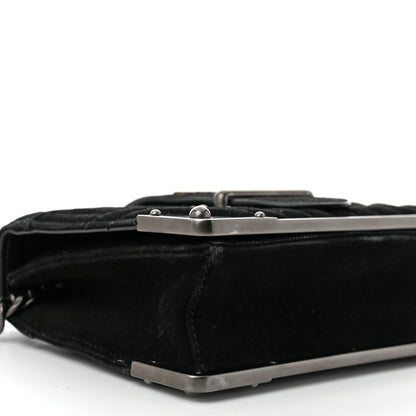 Prada Velvet Impuntu Cahier Bag Black 8 of 9