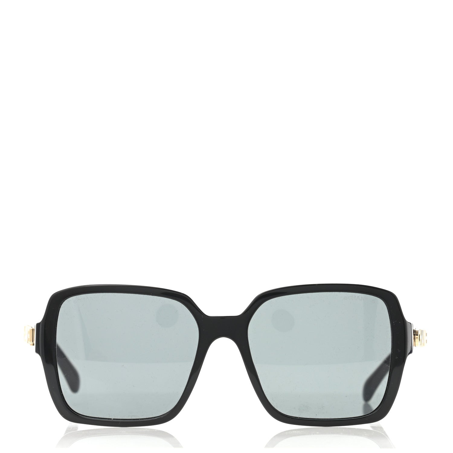 Chanel Acetate Polarized Square Sunglasses 5408 Black 2 of 4