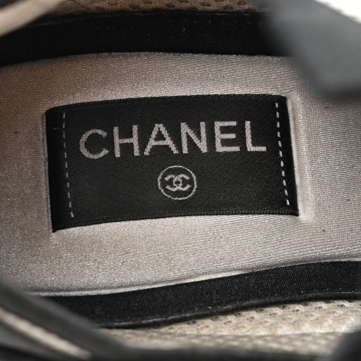 Chanel Suede Calfskin Mixed Fibers CC Sneakers 39.5 Ivory Green Light Blue 7 of 15