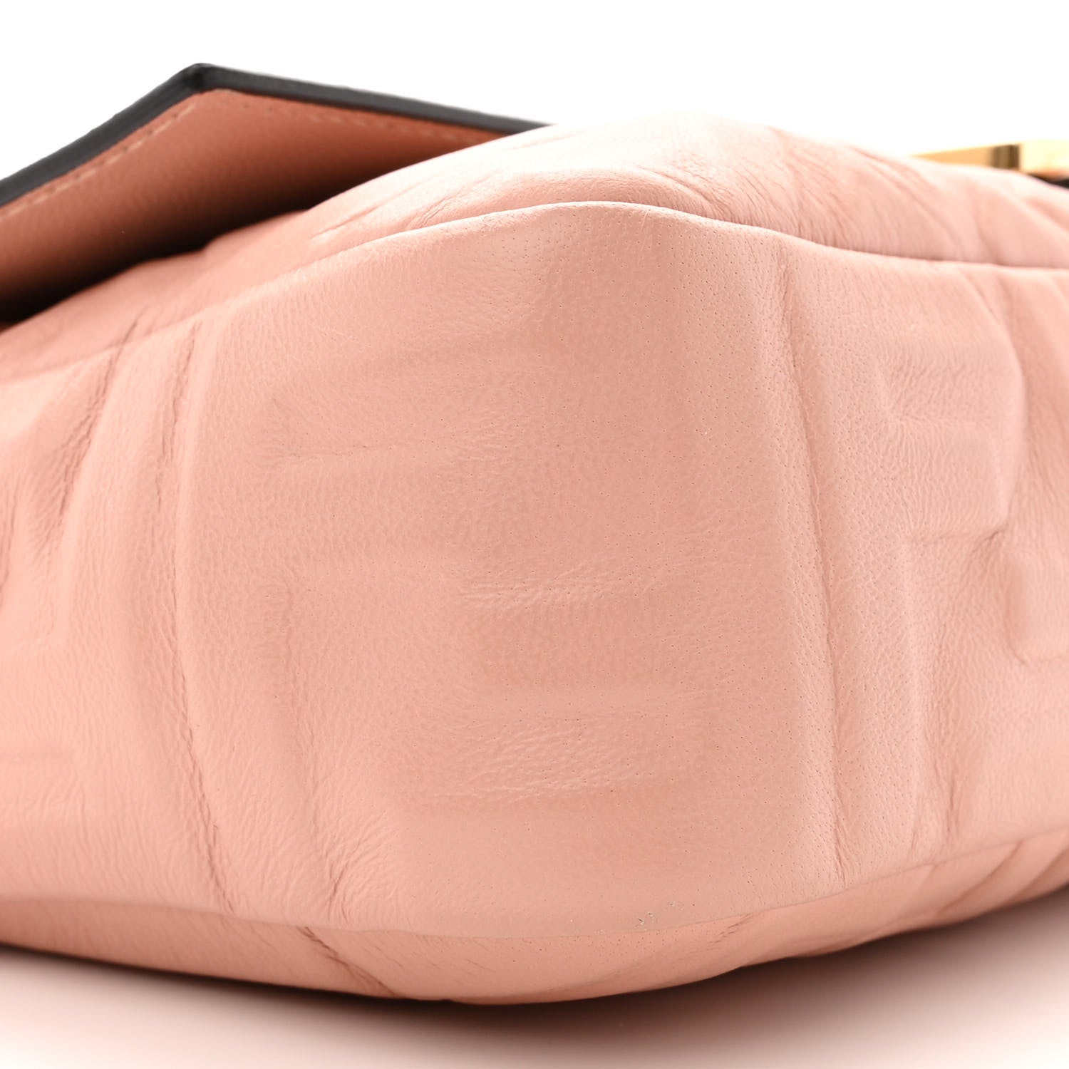 Fendi Nappa FF 1974 Embossed Baguette Rosa Bourbon 9 of 12