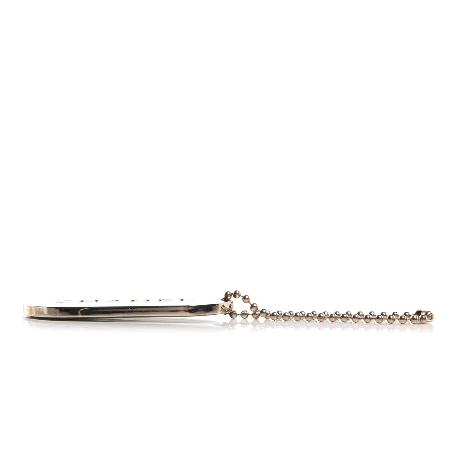 Stripe Dog Tag Key Ring Turquoise