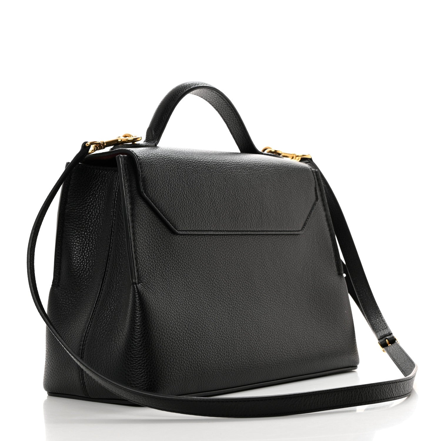 Mulberry Small Classic Grain Calfskin Small Seaton Black 2 of 11