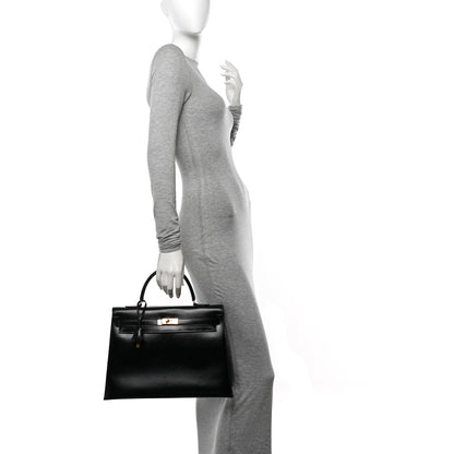Hermes Box Kelly Sellier 35 Black 2 of 14