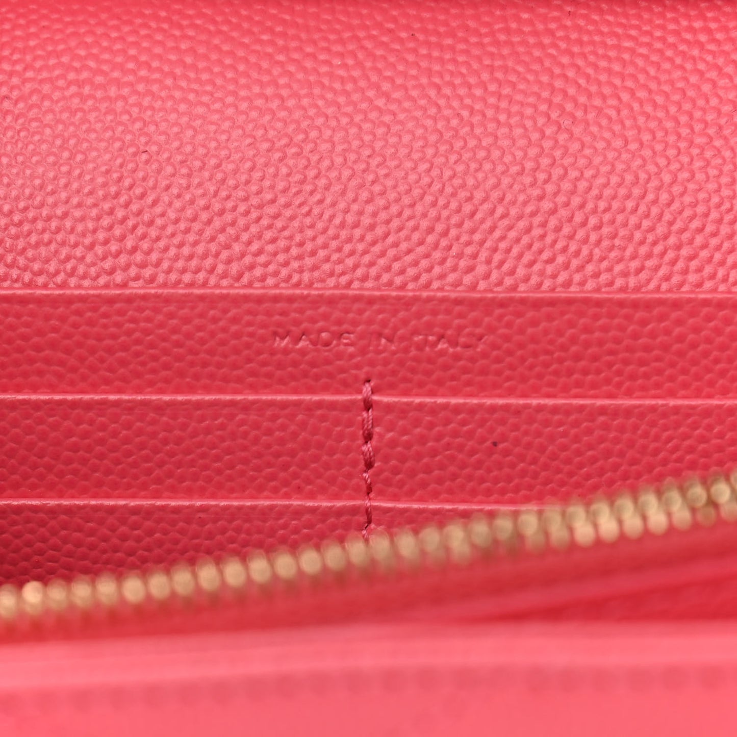 Grain De Poudre Matelasse Chevron Monogram Chain Wallet Rose Clair