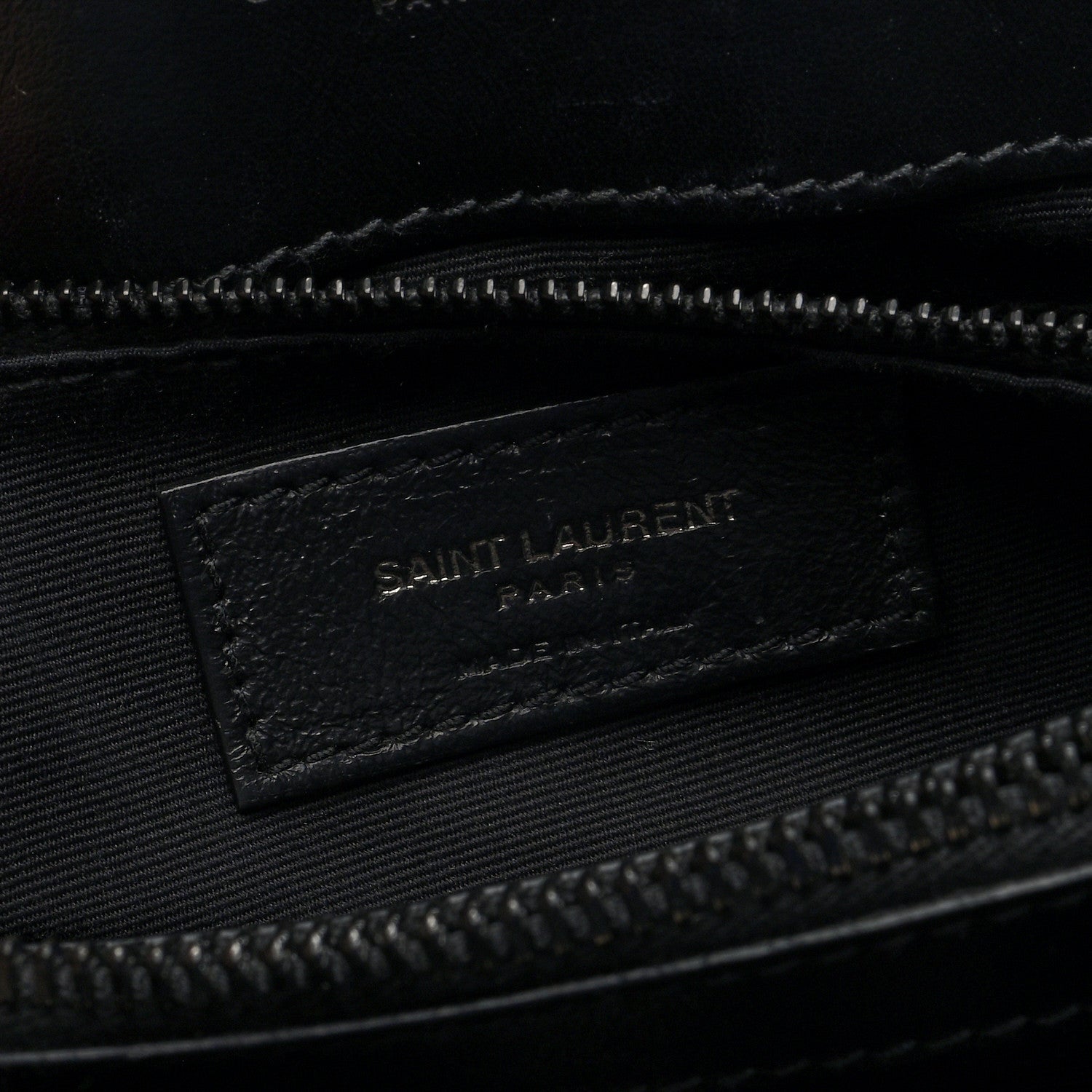 Saint Laurent Calfskin Y Quilted Monogram Monochrome Medium Loulou Chain Satchel Black 6 of 9
