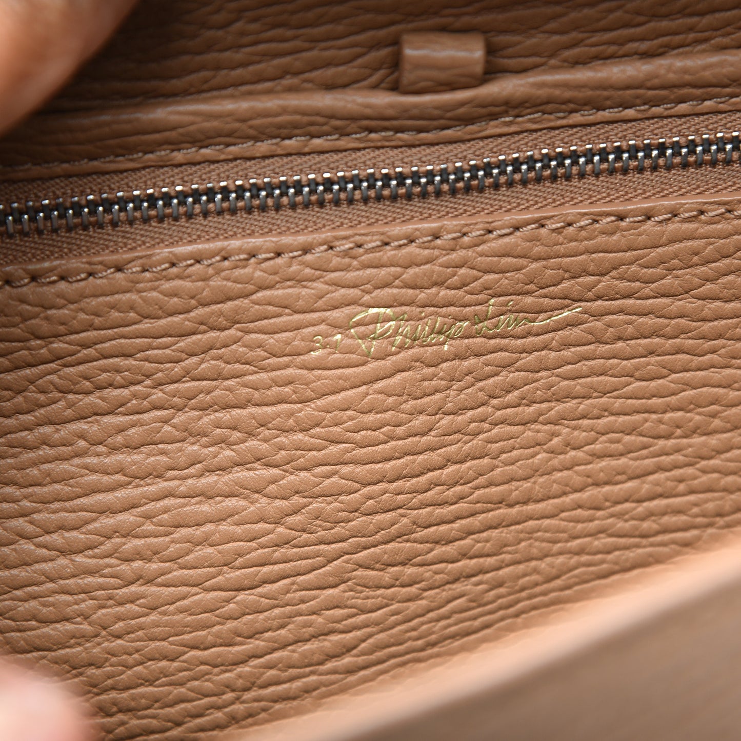 3.1 Textured Calfskin Medium Pashli Satchel Tan