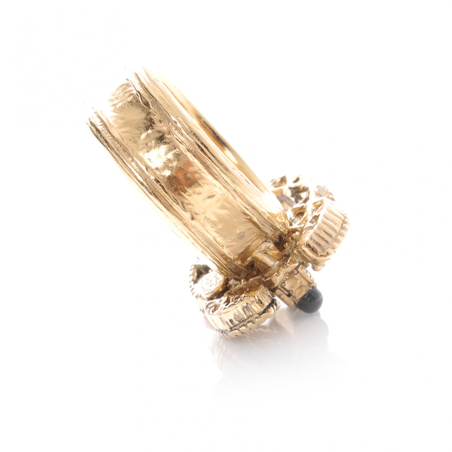 Chanel Paris Byzance CC Ring 6.5 Gold 4 of 5