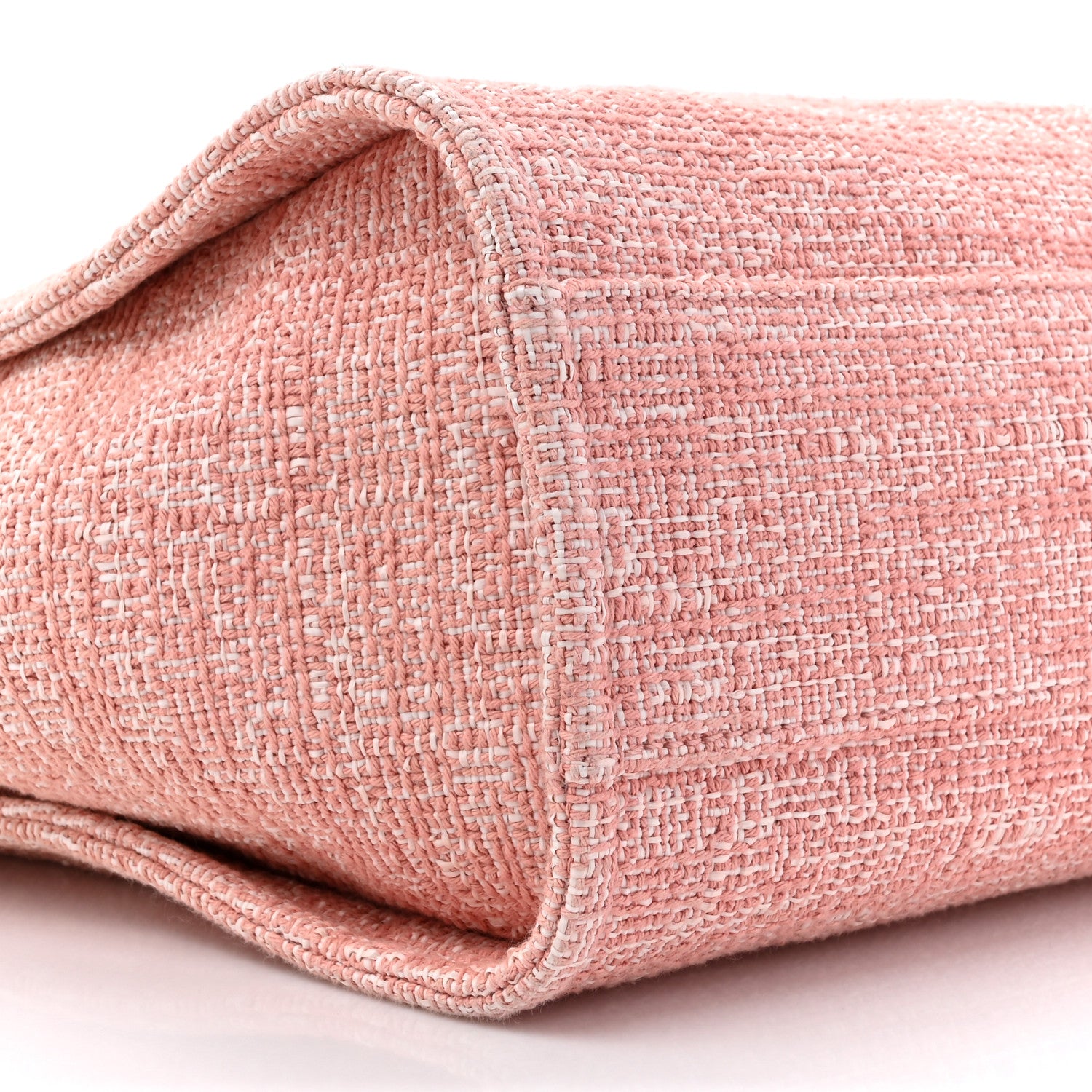 Chanel Lurex Boucle Small Deauville Tote Pink 10 of 10