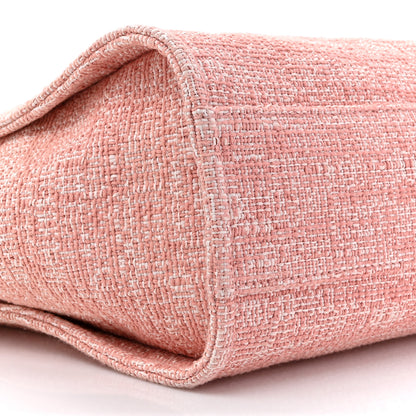 Chanel Lurex Boucle Small Deauville Tote Pink 10 of 10
