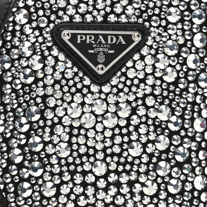 Prada Satin Crystal Small Panier Bucket Bag Metal 8 of 10
