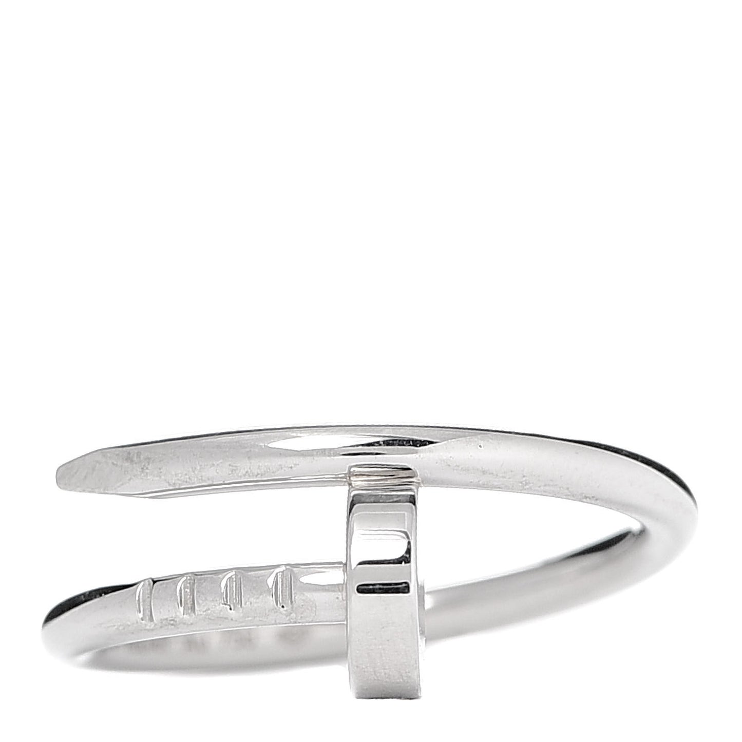 18K White Gold Small Juste Un Clou Ring 46 3.75