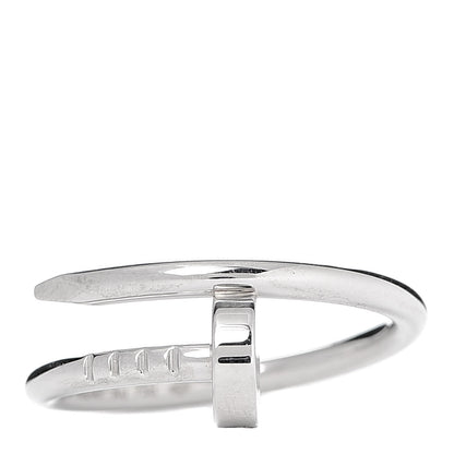 Cartier 18K White Gold Small Juste Un Clou Ring 46 3.75 1 of 6