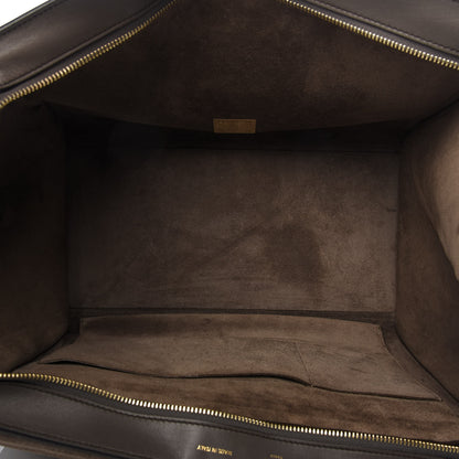 Celine Calfskin Suede Large Tri-Color Trapeze Granite 5 of 13