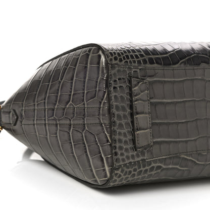 Givenchy Calfskin Crocodile Embossed Small Antigona Storm Grey 8 of 9