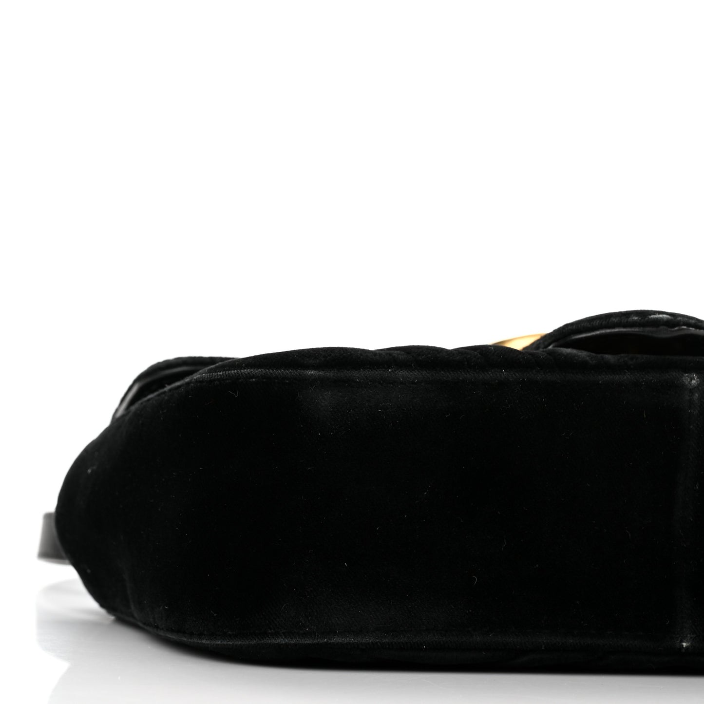 Velvet Matelasse Mini GG Marmont Shoulder Bag Black