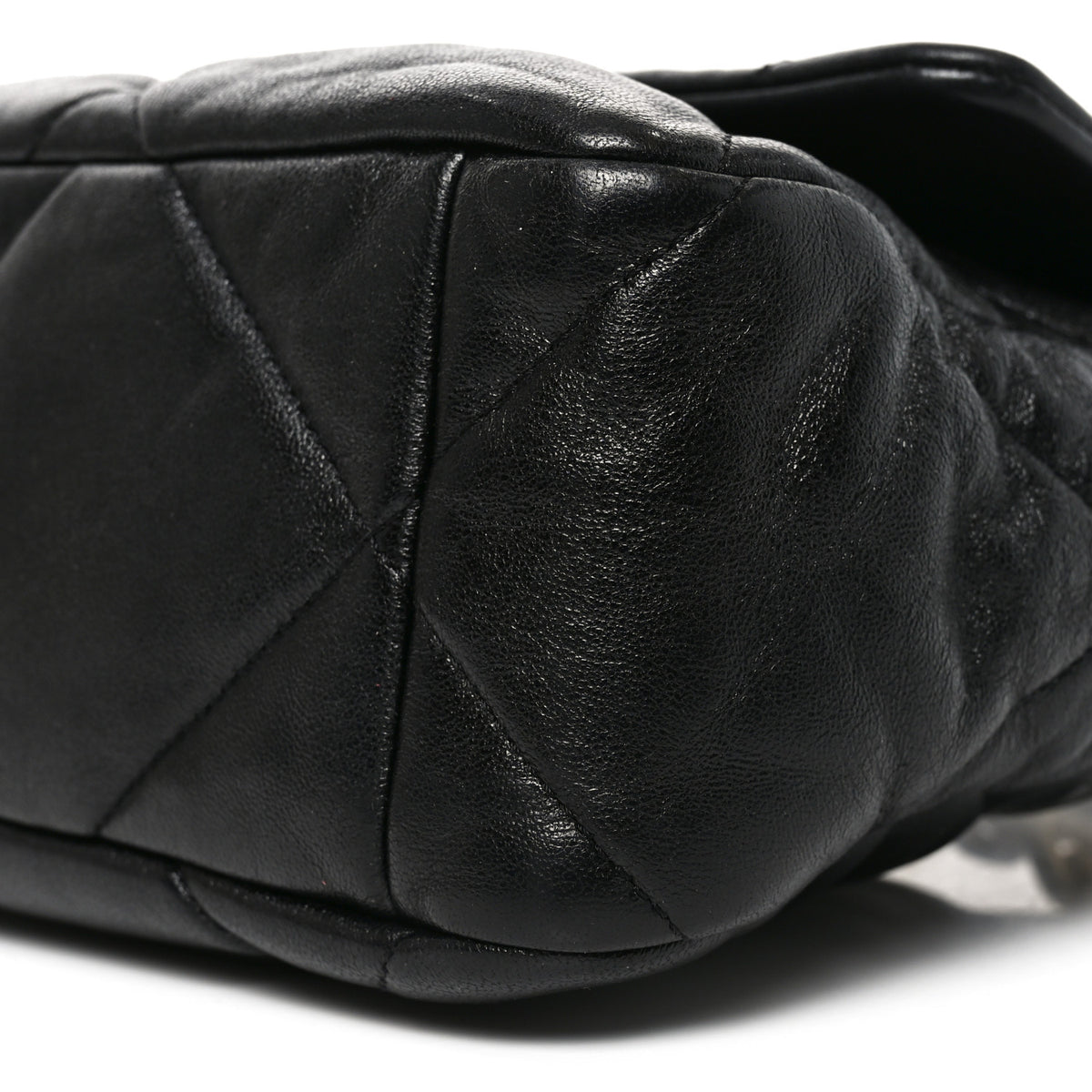 Chanel Goatskin Quilted Large Chanel 19 Flap Black 10 of 10