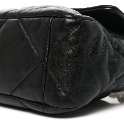 Chanel Goatskin Quilted Large Chanel 19 Flap Black 10 of 10