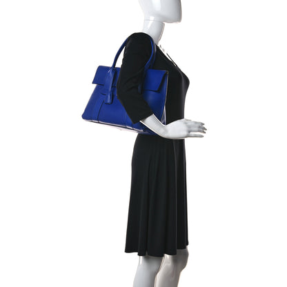Salvatore Ferragamo Calfskin Sookie Shoulder Bag Blue 2 of 12