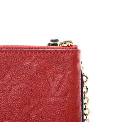 Louis Vuitton Empreinte Double Zip Pochette Marine Rouge 10 of 11