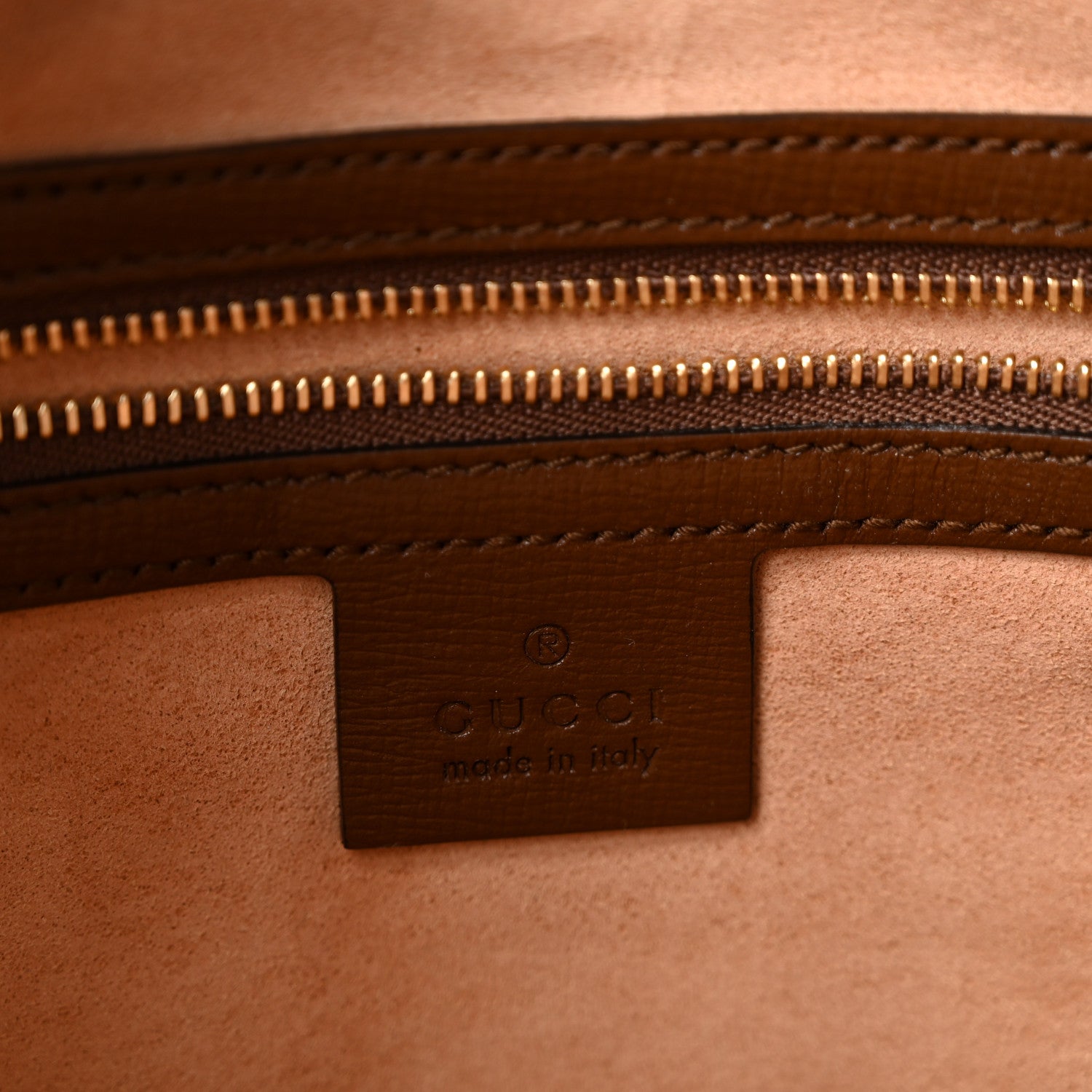 Gucci GG Supreme Monogram Azalea Calfskin Web Medium Jackie 1961 Hobo Beige Ebony Brown Sugar 6 of 14