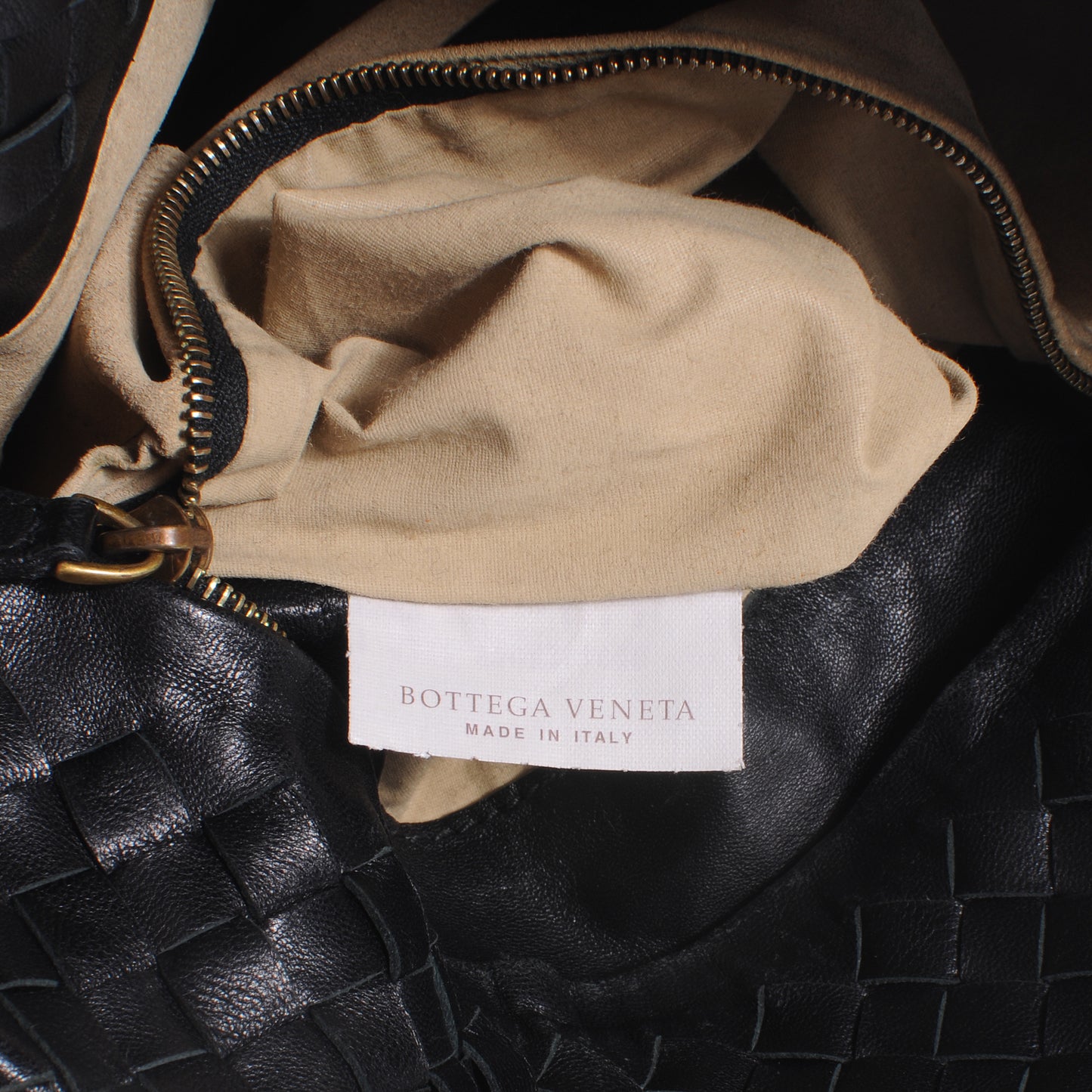 Nappa Intrecciato Crossbody Bag Nero Black
