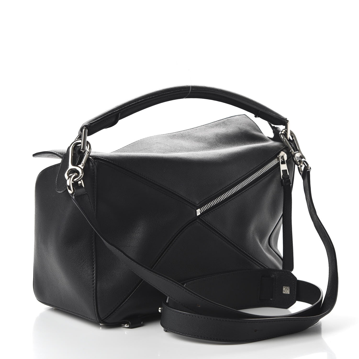 Loewe Calfskin Medium Puzzle Bag Black 3 of 9