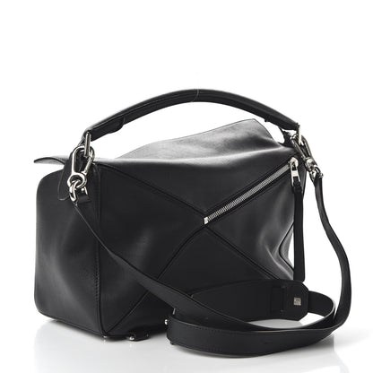 Loewe Calfskin Medium Puzzle Bag Black 3 of 9