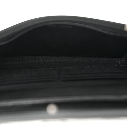 Chanel Striated Patent Quilted Wallet on Chain WOC Black 5 of 12