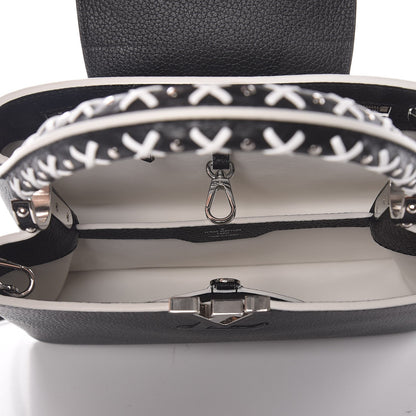 Louis Vuitton Taurillon Capucines PM Black 7 of 9