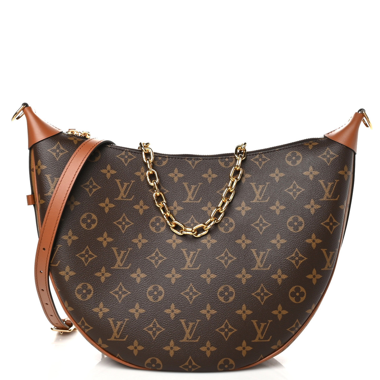 Reverse Monogram Loop Hobo