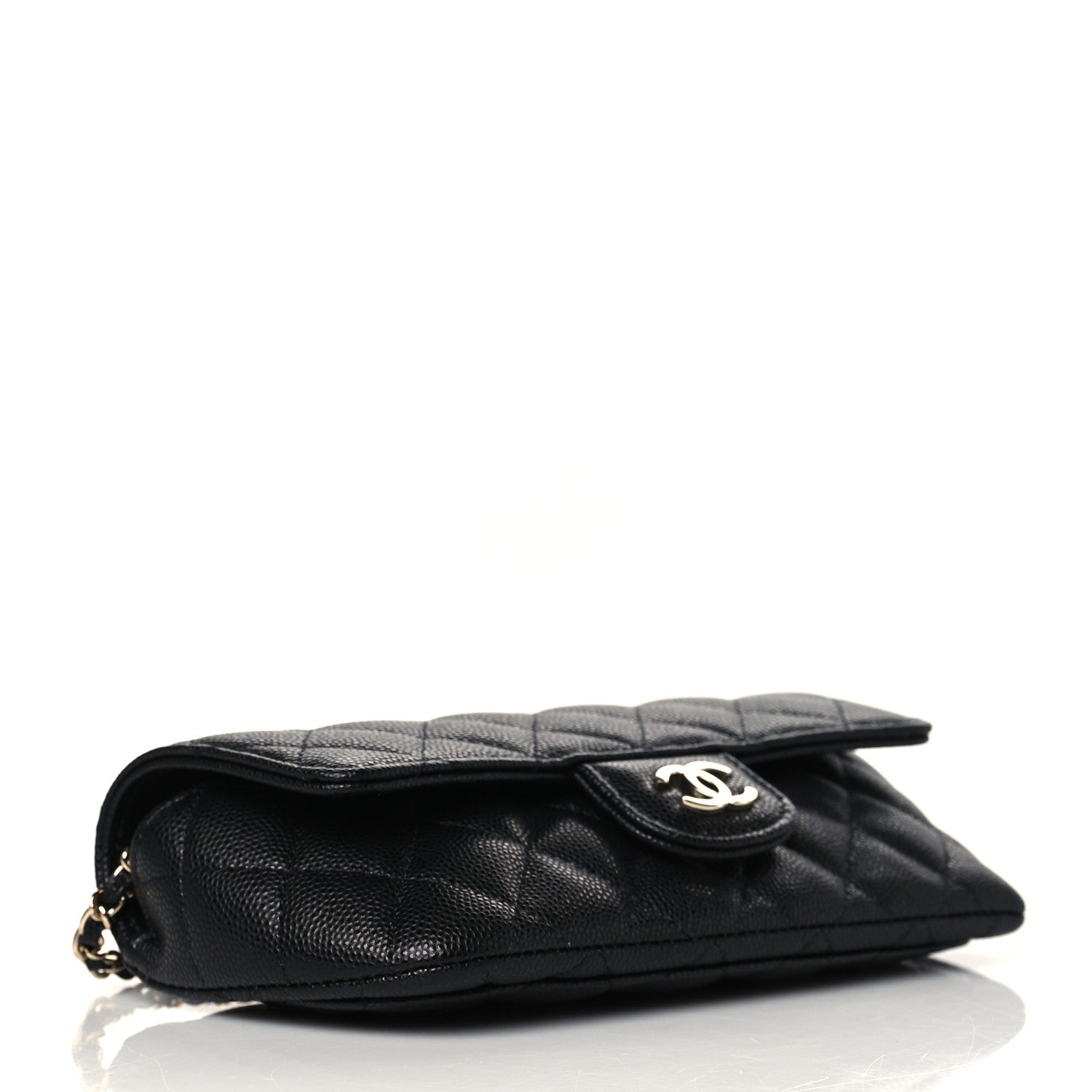 Chanel Caviar Quilted Glasses Case With Chain Black 4 of 12