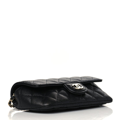 Chanel Caviar Quilted Glasses Case With Chain Black 4 of 12