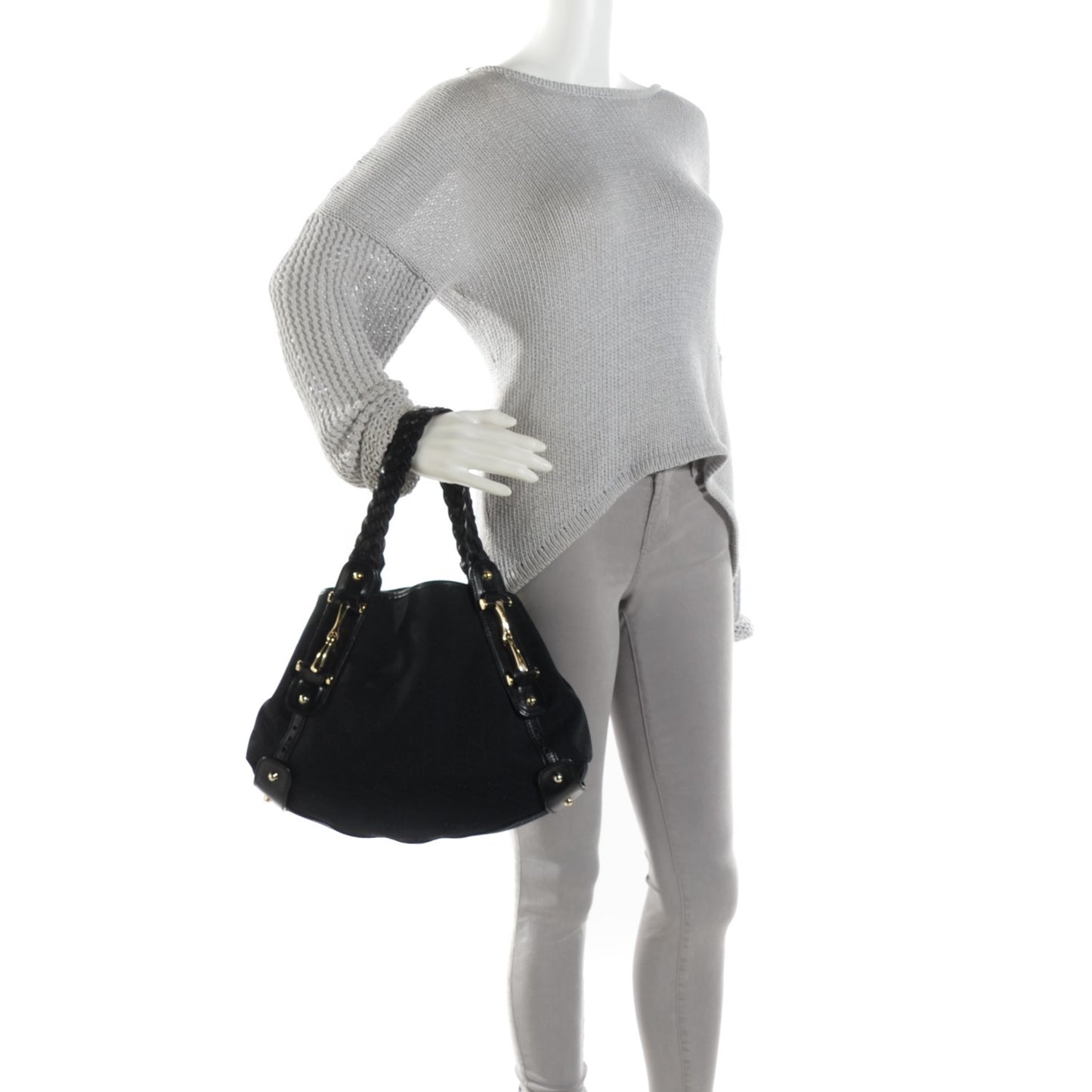 Monogram Small Pelham Shoulder Bag Black