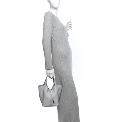 Hermes Taurillon Clemence Picotin Lock 22 MM Bleu Pale 2 of 11