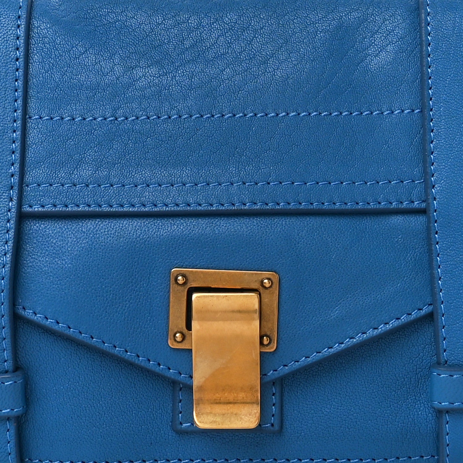 Proenza Schouler Lambskin PS1 Pochette Clutch Blue 11 of 14