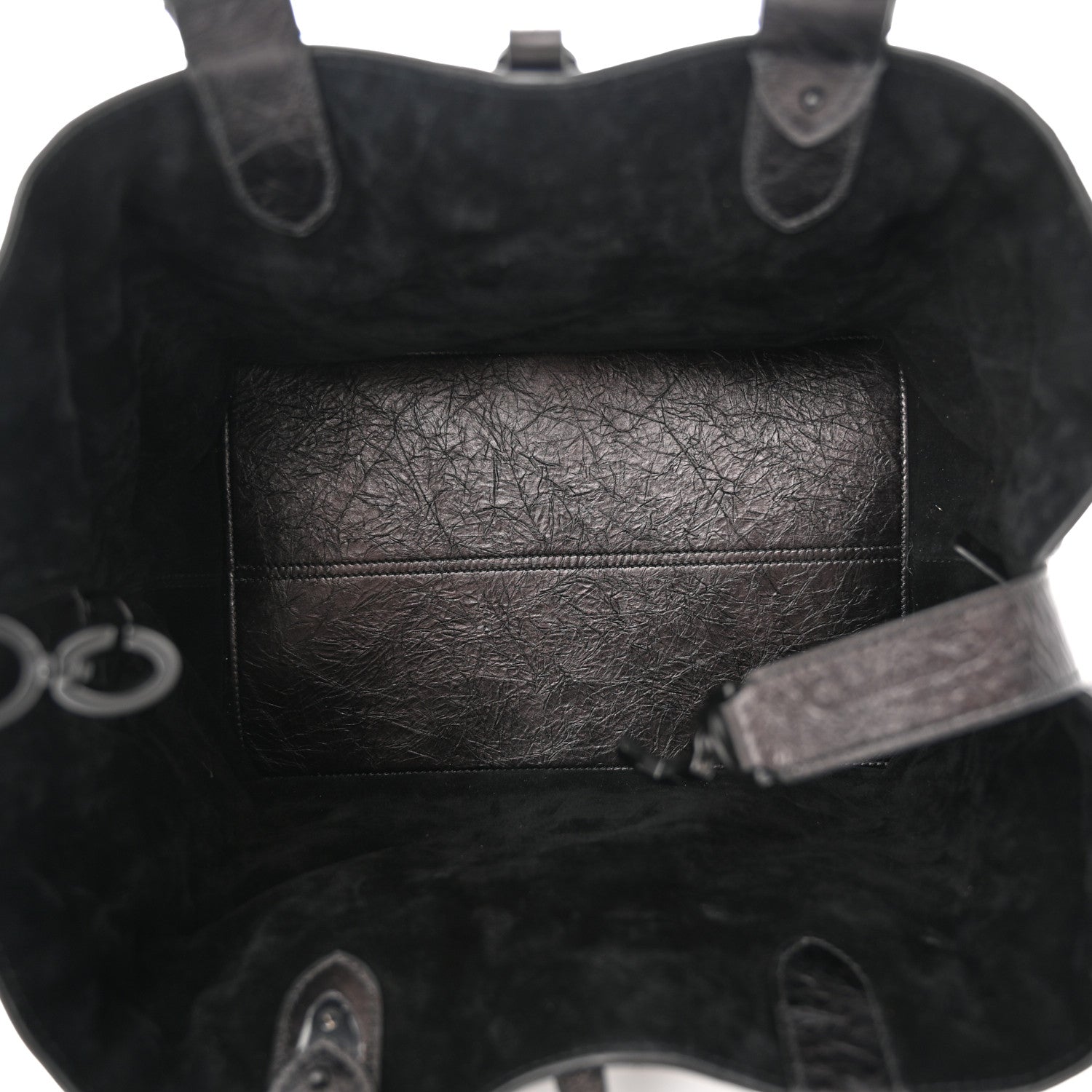 Christian Dior Crinkled Calfskin Cannage Medium Dior Tojours Bag Black 6 of 13
