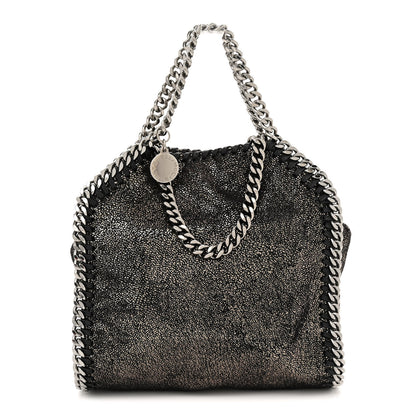 Stella McCartney Chamois Shiny Dotted Tiny Falabella Tote Ruthenium 1 of 9