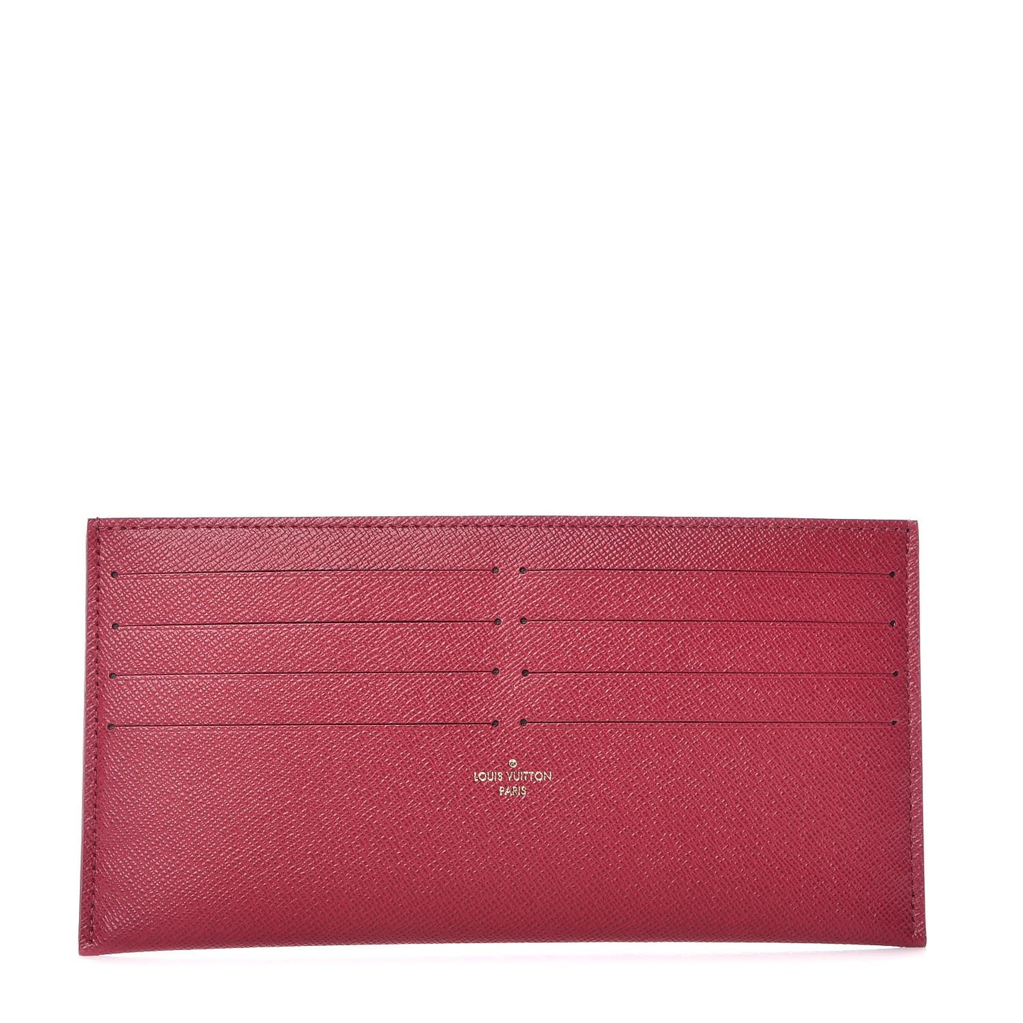 Calfskin Felicie Card Holder Insert Fuchsia