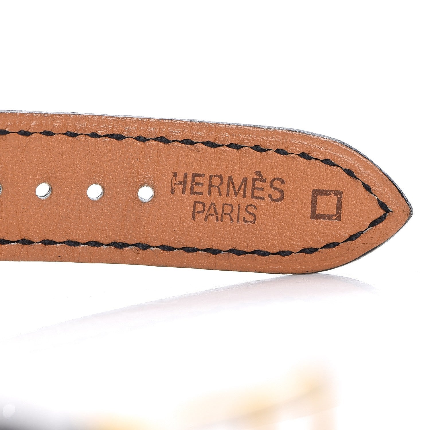 Hermes Stainless Steel Alligator 23mm Medor Quartz Watch Noir 6 of 7