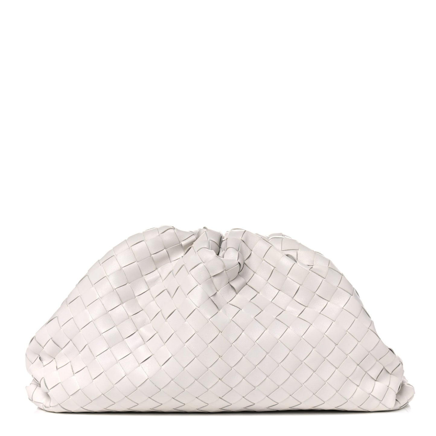 Nappa Maxi Intreccio The Pouch Oversized Clutch Plaster