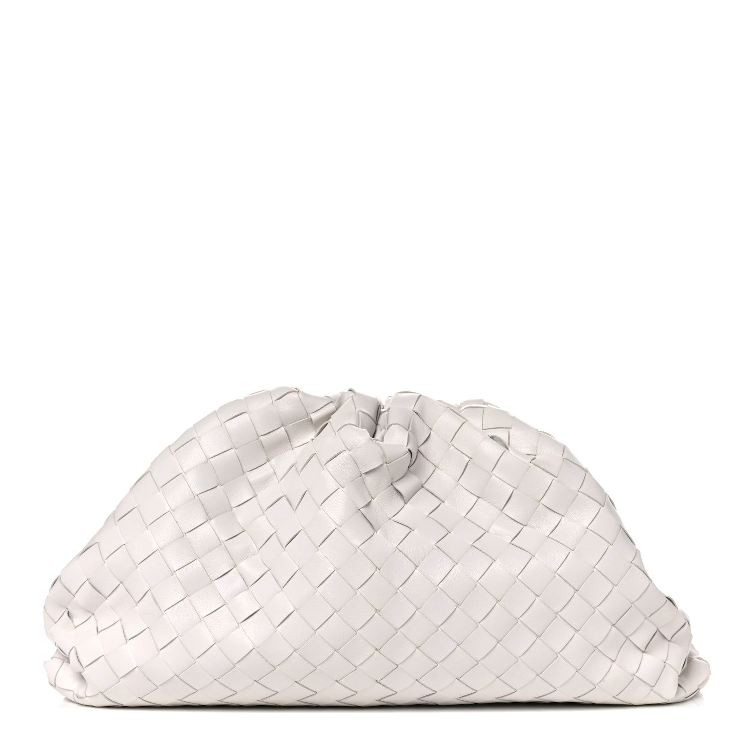 Bottega Veneta Nappa Maxi Intreccio The Pouch Oversized Clutch Plaster 1 of 9