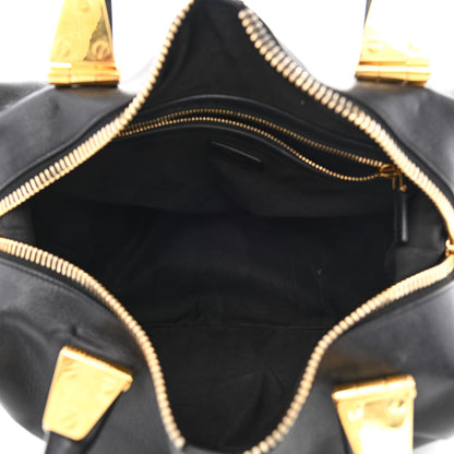 Tom Ford Calfskin Natasha Satchel Black 5 of 15