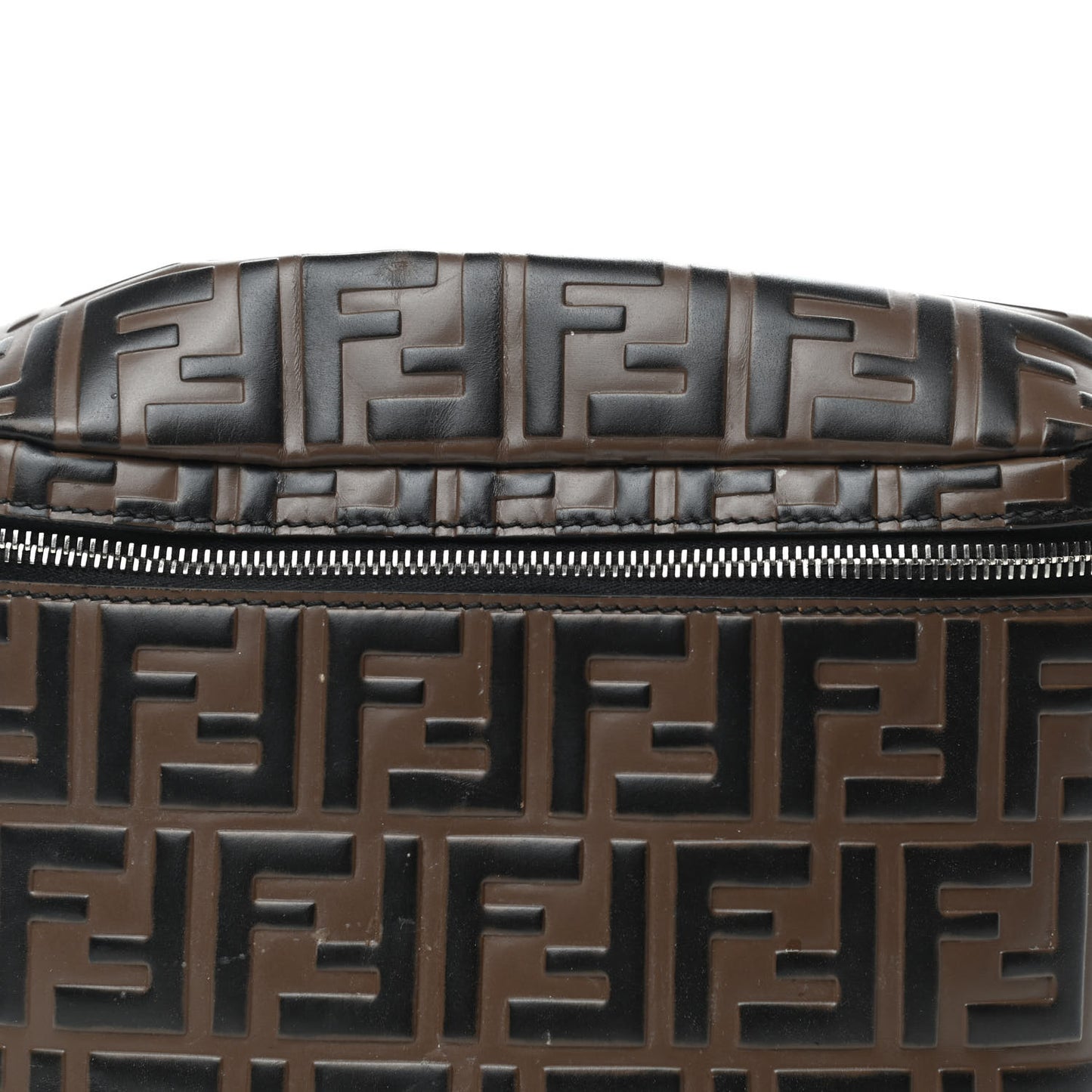 Vitello Century Bi-Color FF 1974 Embossed Belt Bag Maya Black