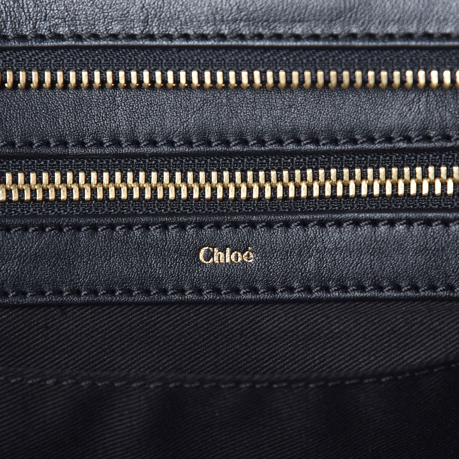 Chloe Calfskin Medium Alice Satchel Black Street Blue 6 of 9